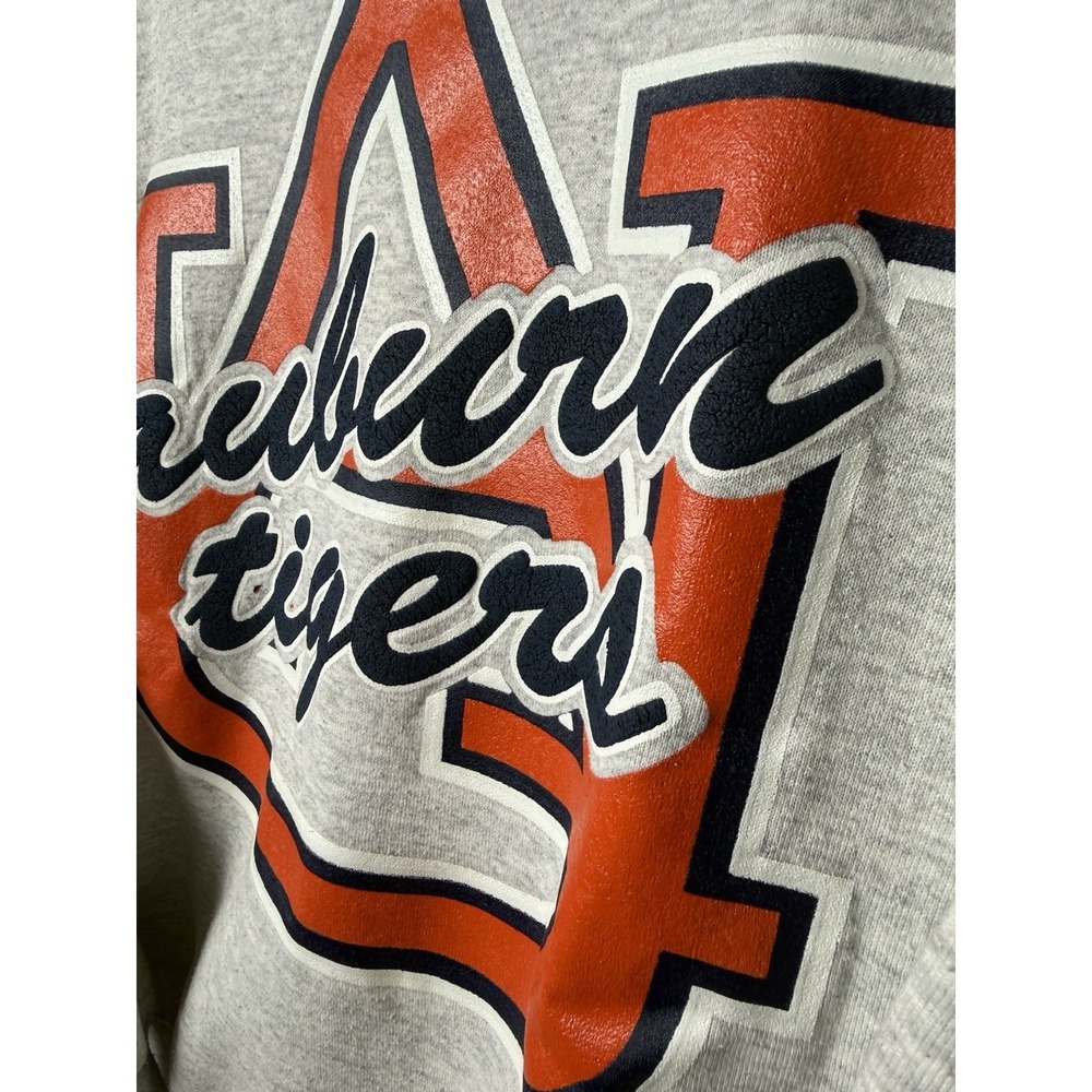 Vintage 90s Auburn University Tigers Alabama Crewneck Pullover Puff Print Sz. L - Picture 4 of 13
